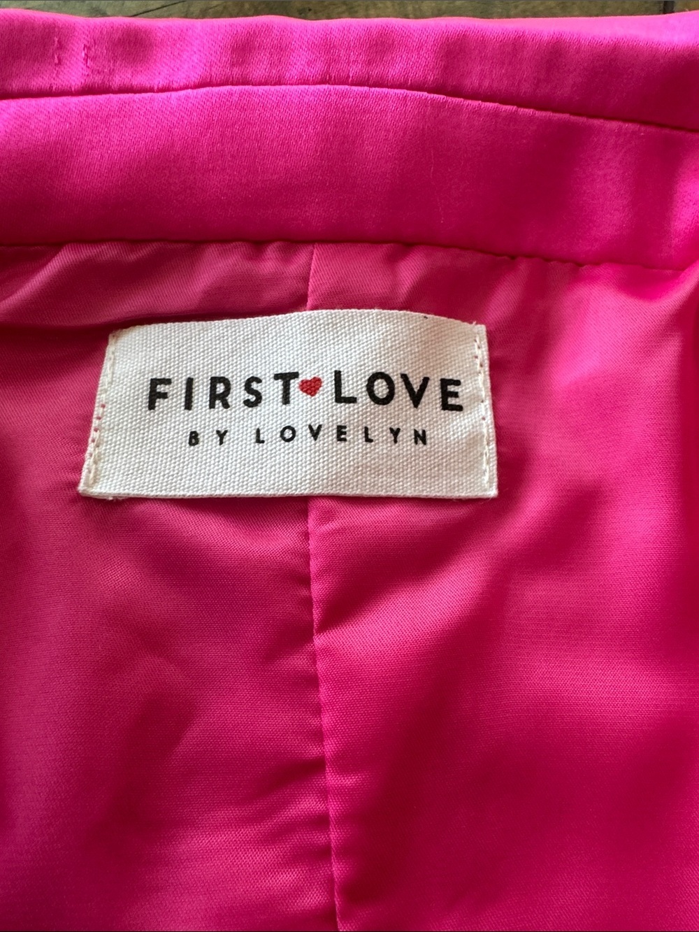 Hot Pink Women's Blazer Jacket by First Love Sz 1X - Picture 7 of 8